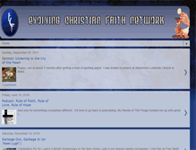 Tablet Screenshot of evolvingchristianfaith.net